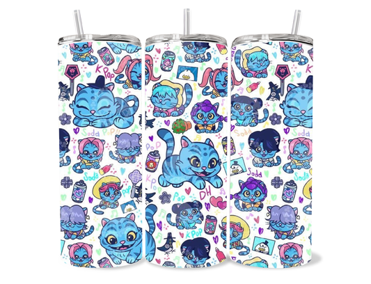 20oz Cute Cartoon Derpy Tumbler Cup