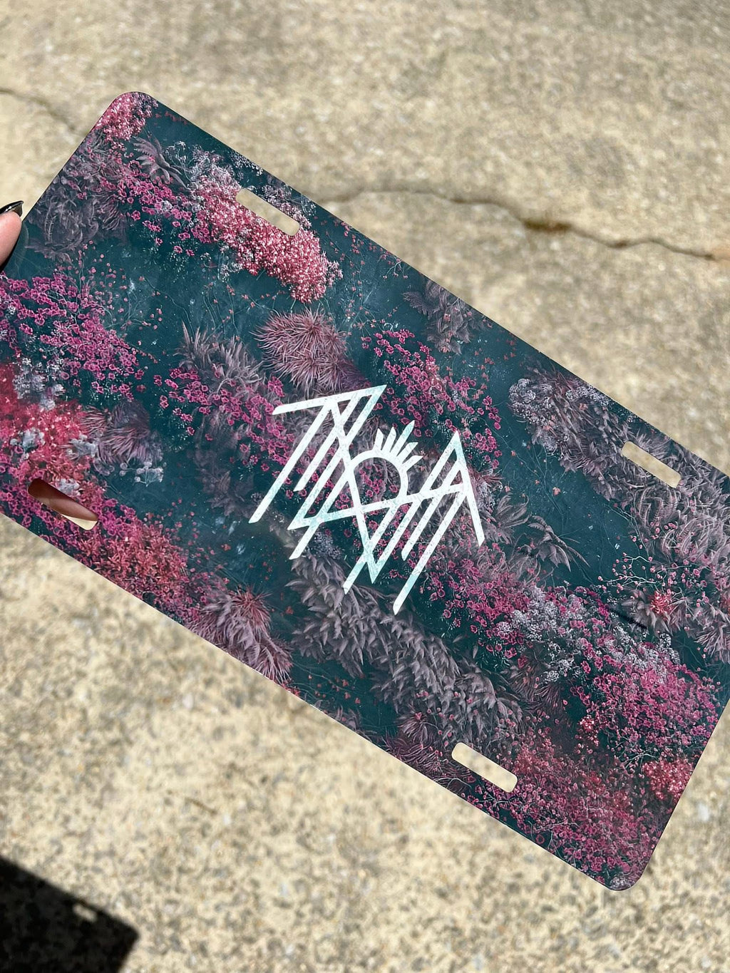 12x6 aluminum Sleep Token decorative License Plate