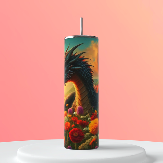 Dragon Tumbler | Fantasy Fandom featuring dragon fantasy inspired artwork
