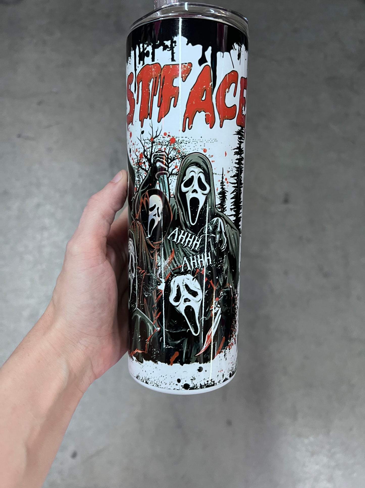 Scream Ghostface Movie Quotes 20oz Skinny Tumbler