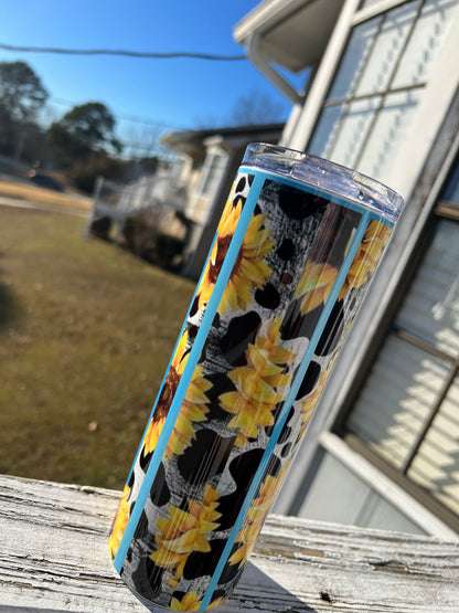 20oz Cow Tumbler | If My Face Doesn't Say It featuring funny cow western inspired artwork