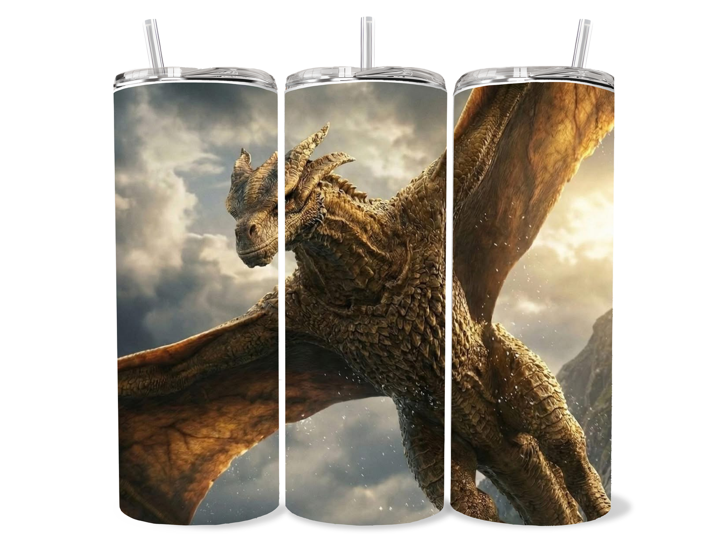 Game of Thrones Dragon Tumbler 20oz | House Targaryen Cup | Fantasy Dragon Aesthetic Drinkware (Multiple Designs) featuring the design artwork