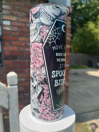 20oz Spooky Season Tumbler | Halloween Design featuring the themed design