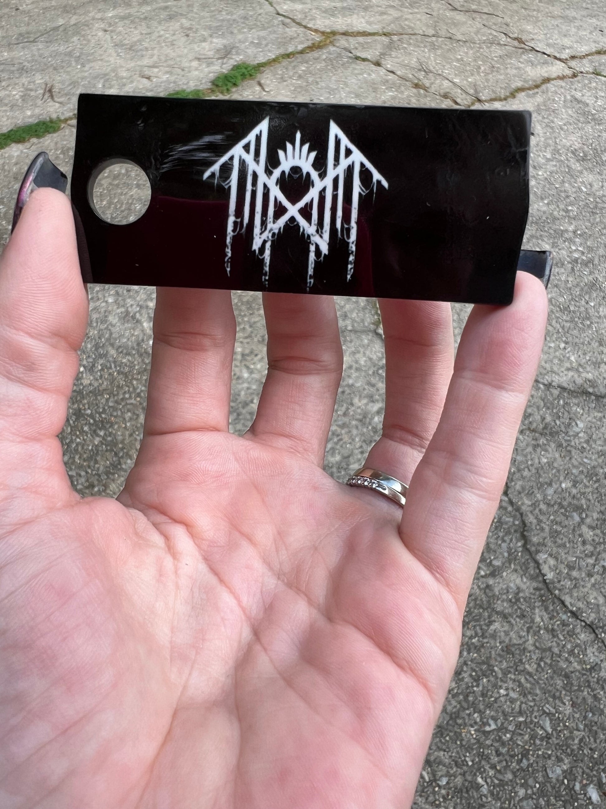 30oz or 40oz Sleep Token Name Plate featuring fandom-inspired artwork