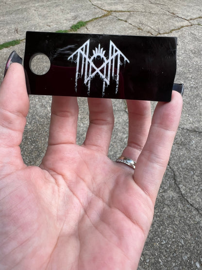 30oz or 40oz Sleep Token Name Plate featuring fandom-inspired artwork