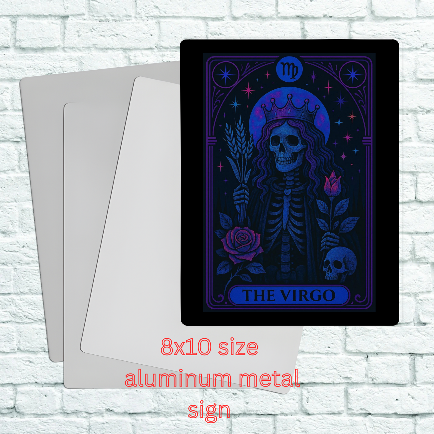 8x10 aluminum Zodiac sign