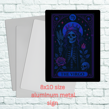 8x10 Zodiac Aluminum Sign featuring zodiac astrology decor inspired artwork