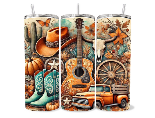 Western themed tumbler