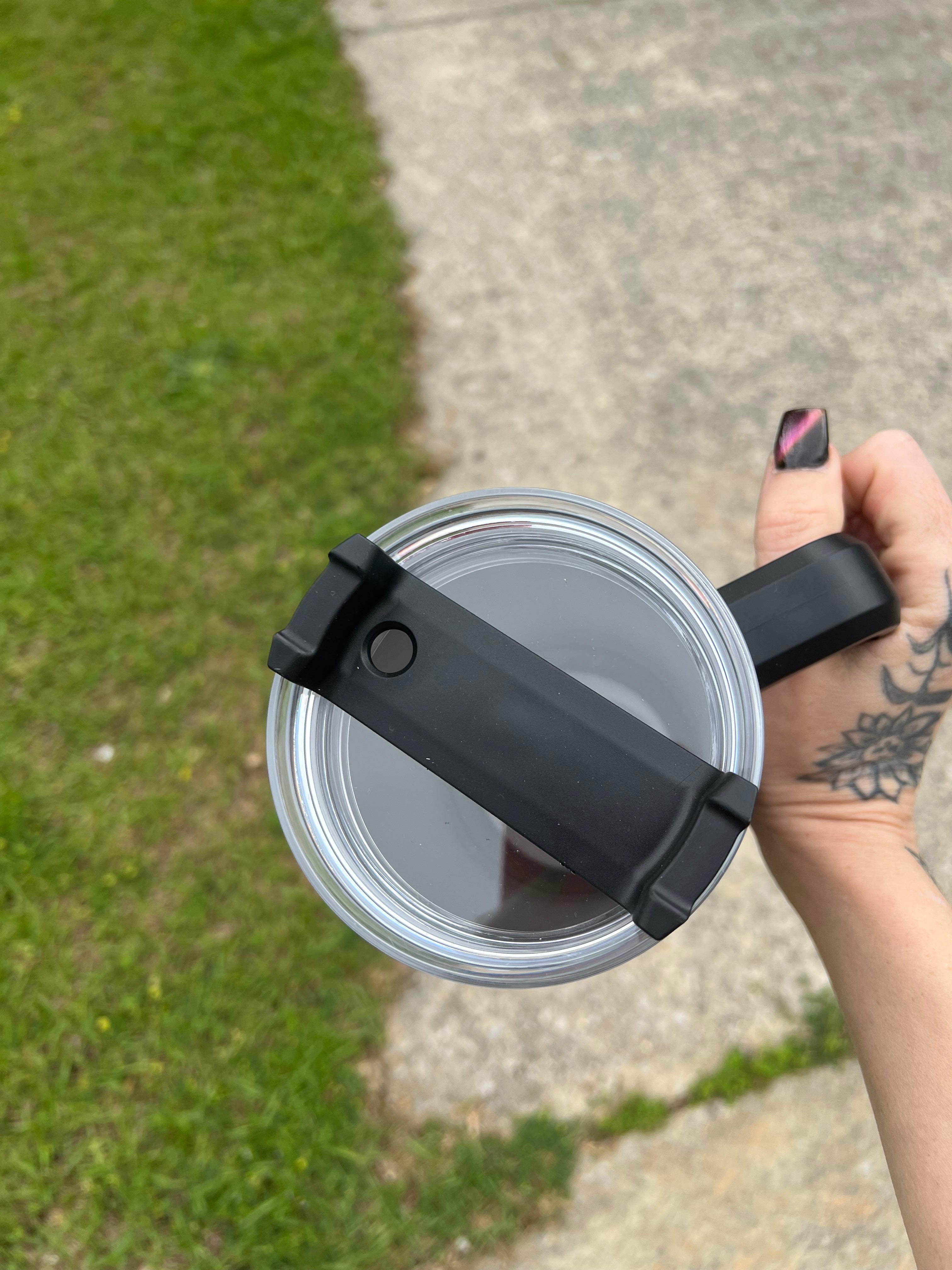 Sleep Token Inspired Floral Sigil 40oz Travel Tumbler with Handle