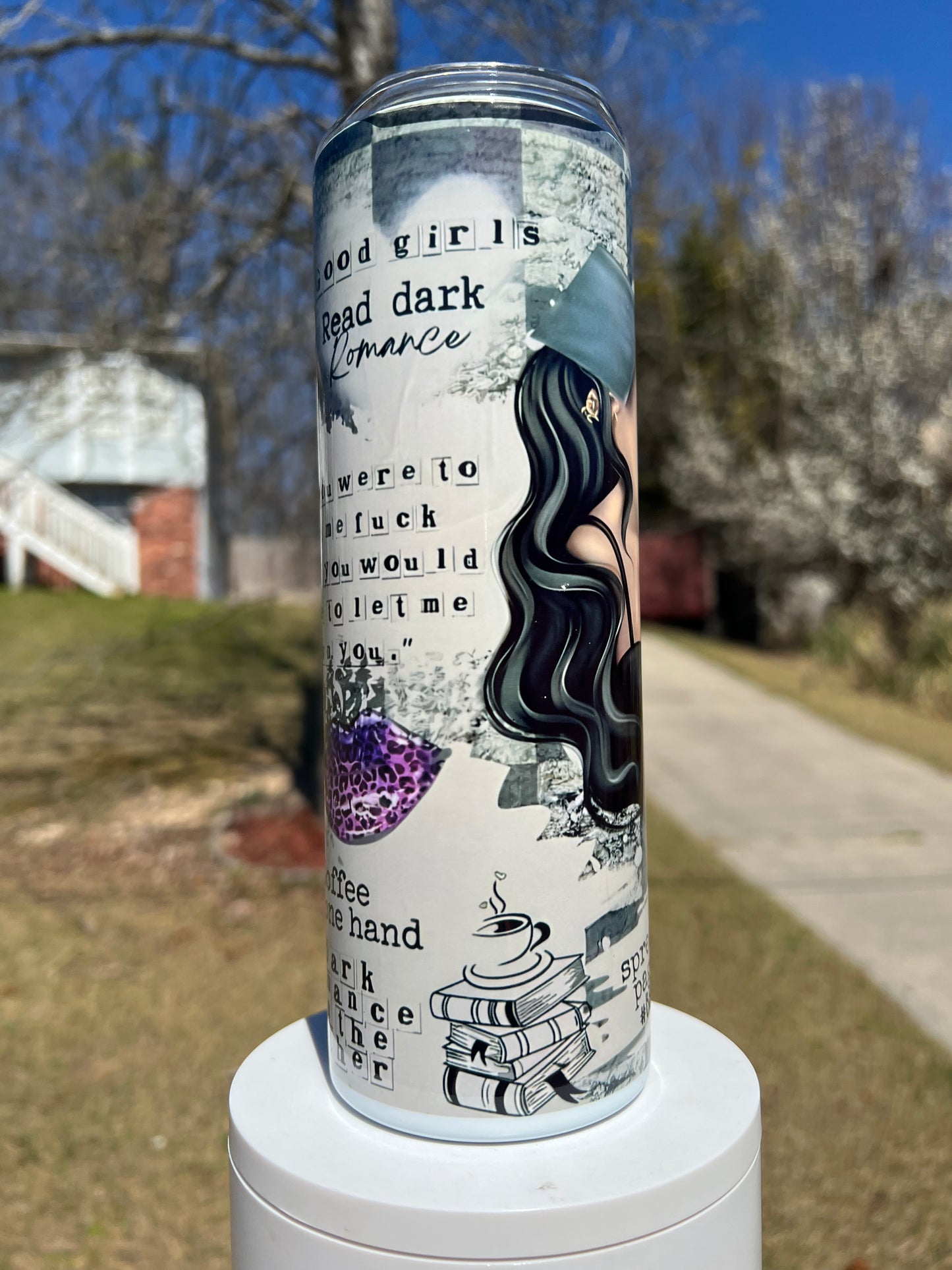 20oz Smut Girl Tumbler | BookTok Romance Reader Cup | Spicy Book Lover Gift | Stainless Steel Travel Mug