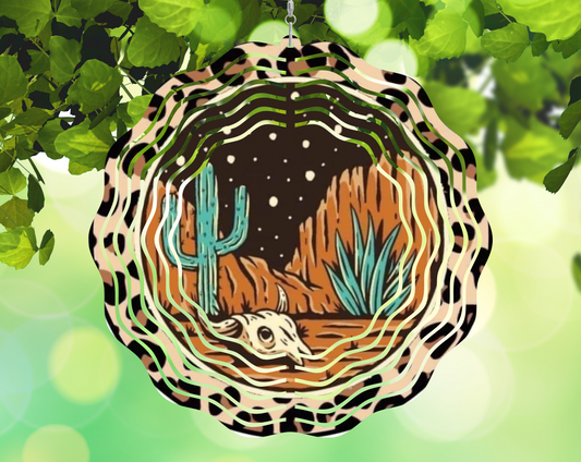 Leopard print / Desert vibes 8 inch Wind Spinner