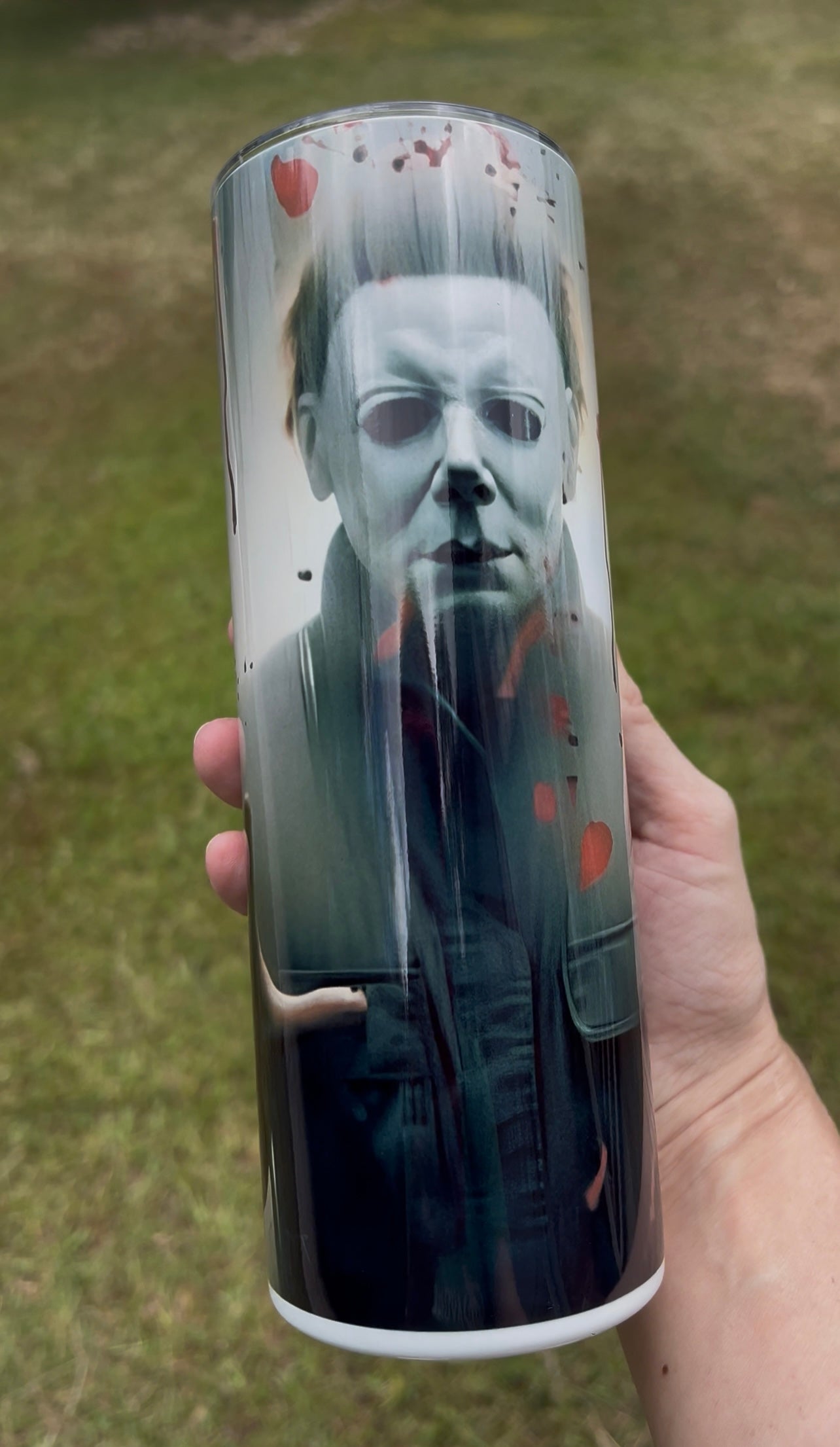 20oz Michael Myers Horror Tumbler | Halloween featuring michael myers halloween horror inspired artwork