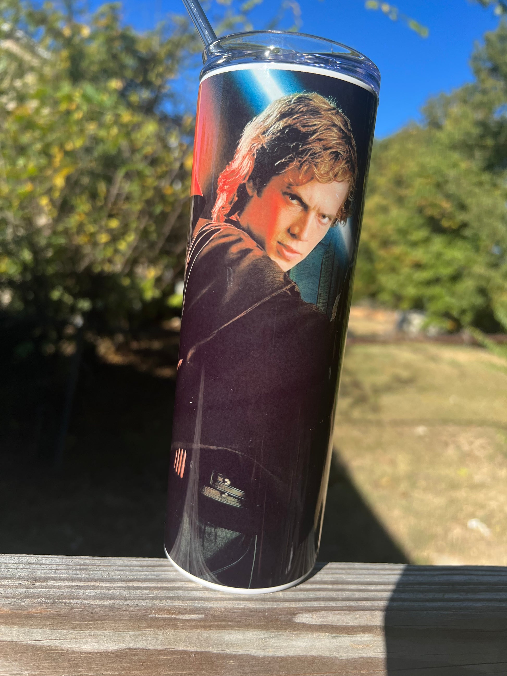 Light vs Dark Galaxy Tumbler 20oz 🖤 Star Wars Inspired Cup | Sith vs Jedi Aesthetic Fan Drinkware featuring the design artwork