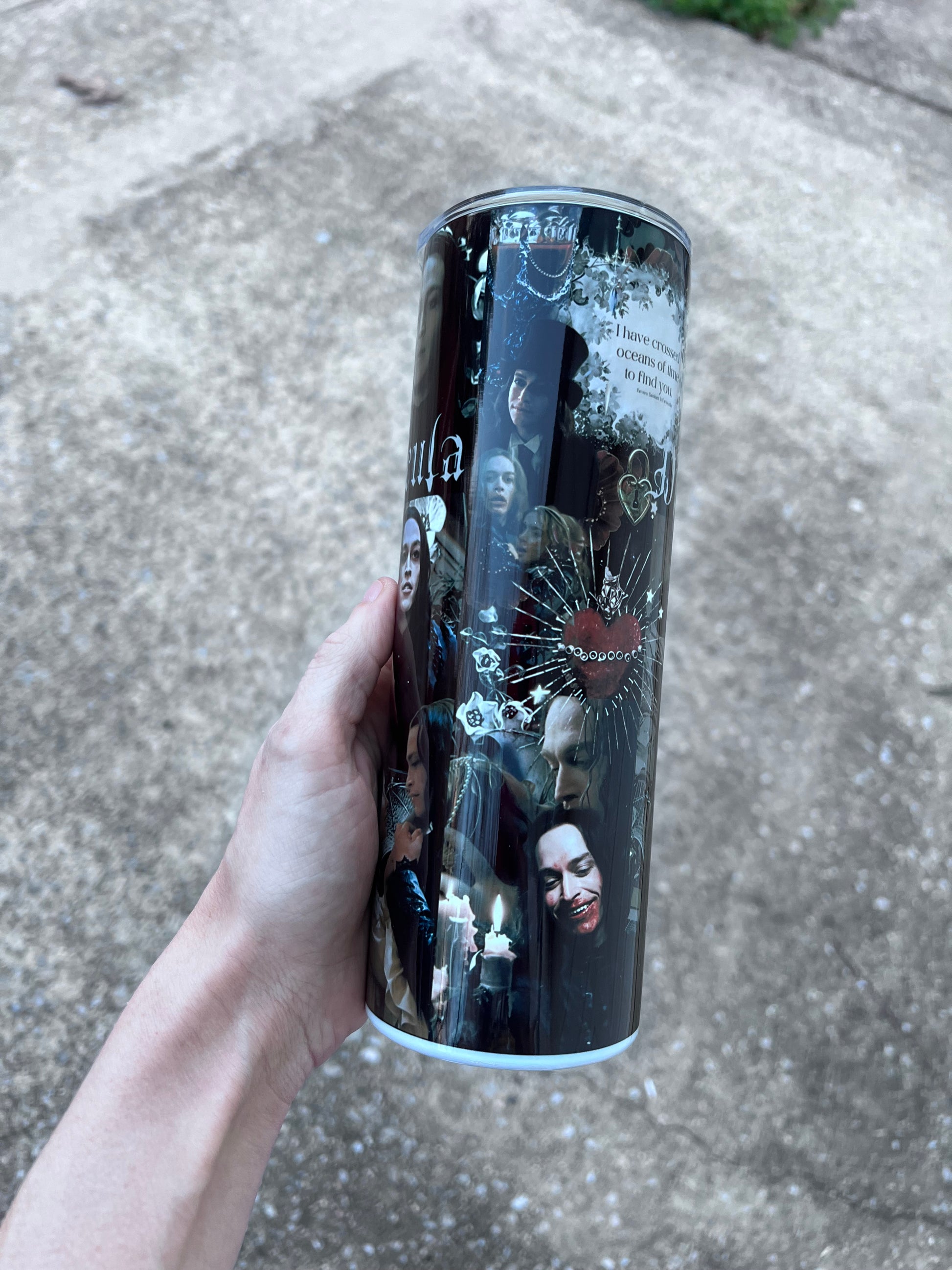 Romantic Gothic Dracula 2025 Movie Tumbler featuring fandom-inspired artwork