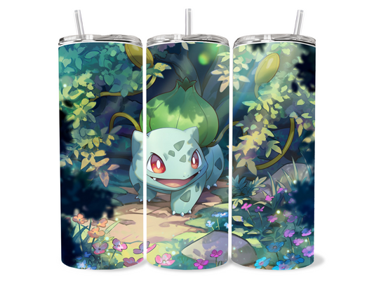 Bulbasaur Cute bright stainless steel tumbler