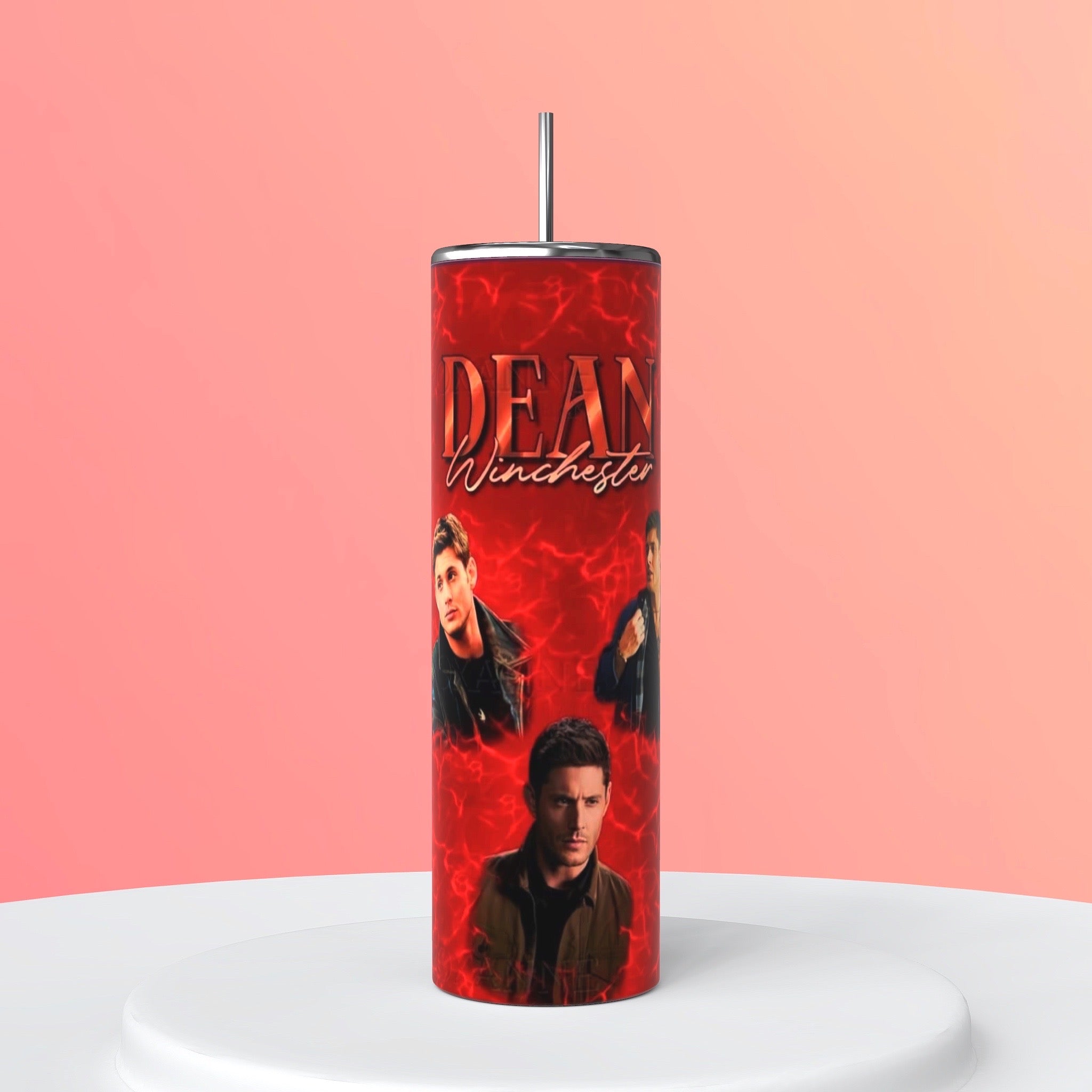 Dean Winchester Comfort Character 20oz Tumbler | Supernatural Hunter Aesthetic Cup