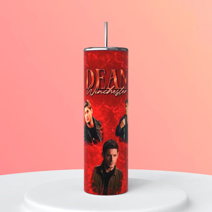 20oz Dean Winchester Comfort Character Tumbler featuring dean winchester comfort character inspired artwork