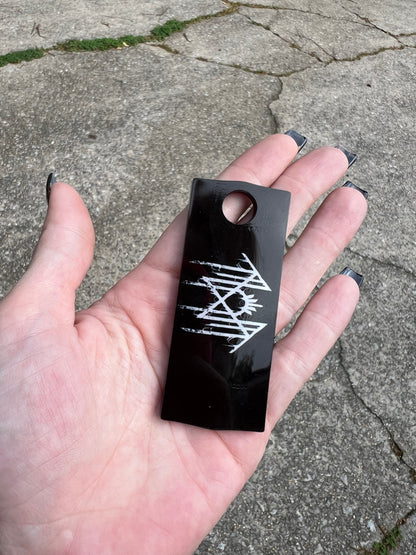 30oz or 40oz Sleep Token Name Plate featuring fandom-inspired artwork