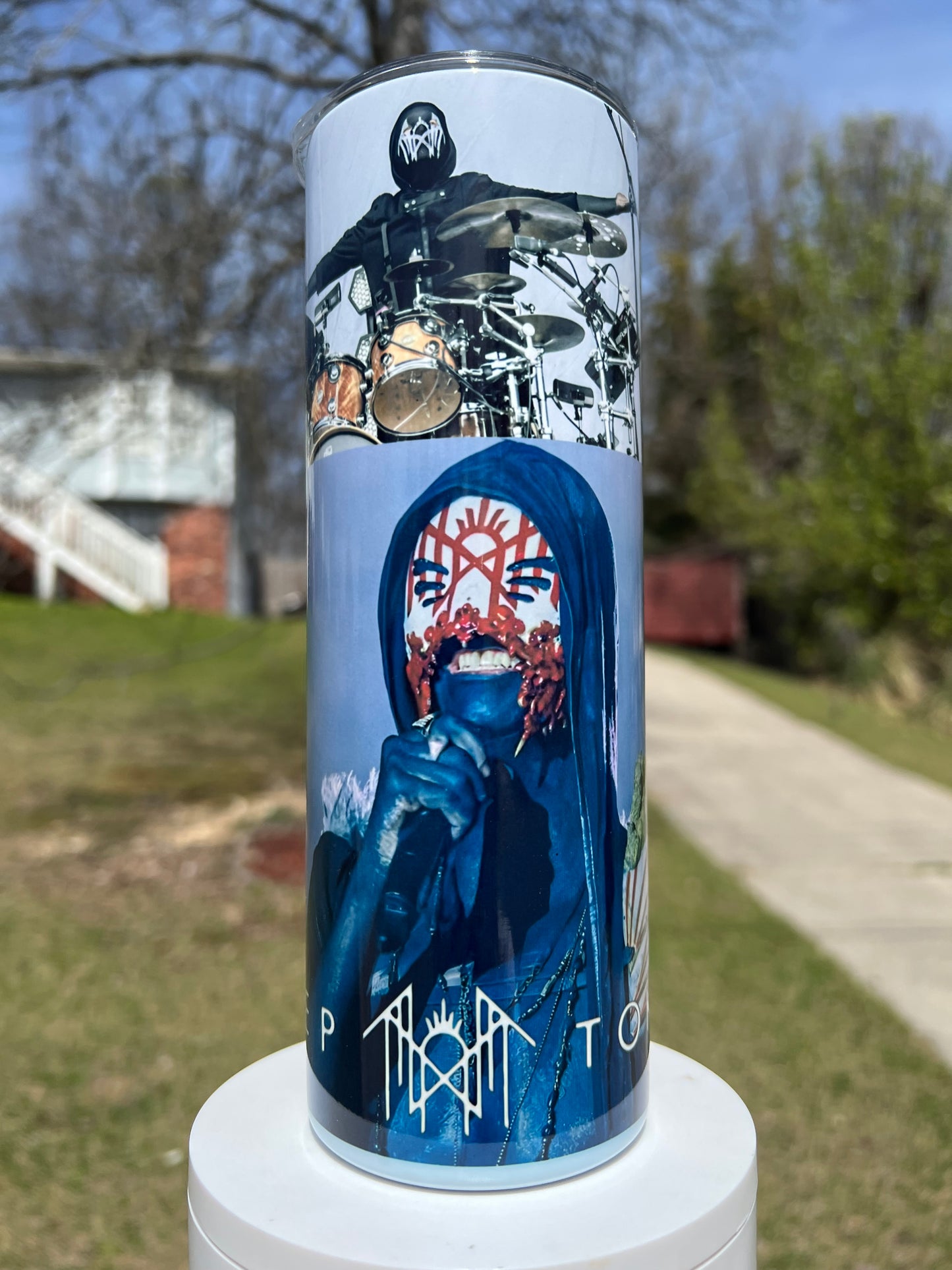 20oz Sleep Token collage themed tumbler