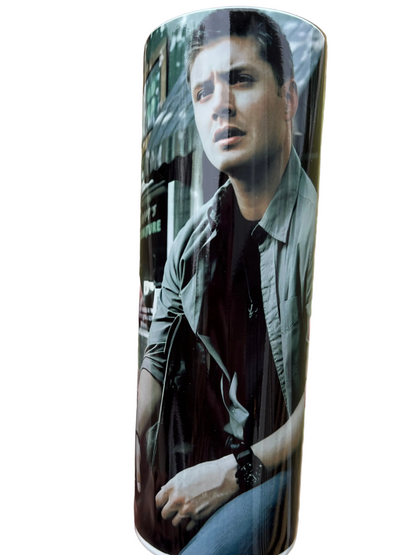 20oz Dean Winchester Tumbler | Supernatural featuring dean winchester supernatural inspired artwork