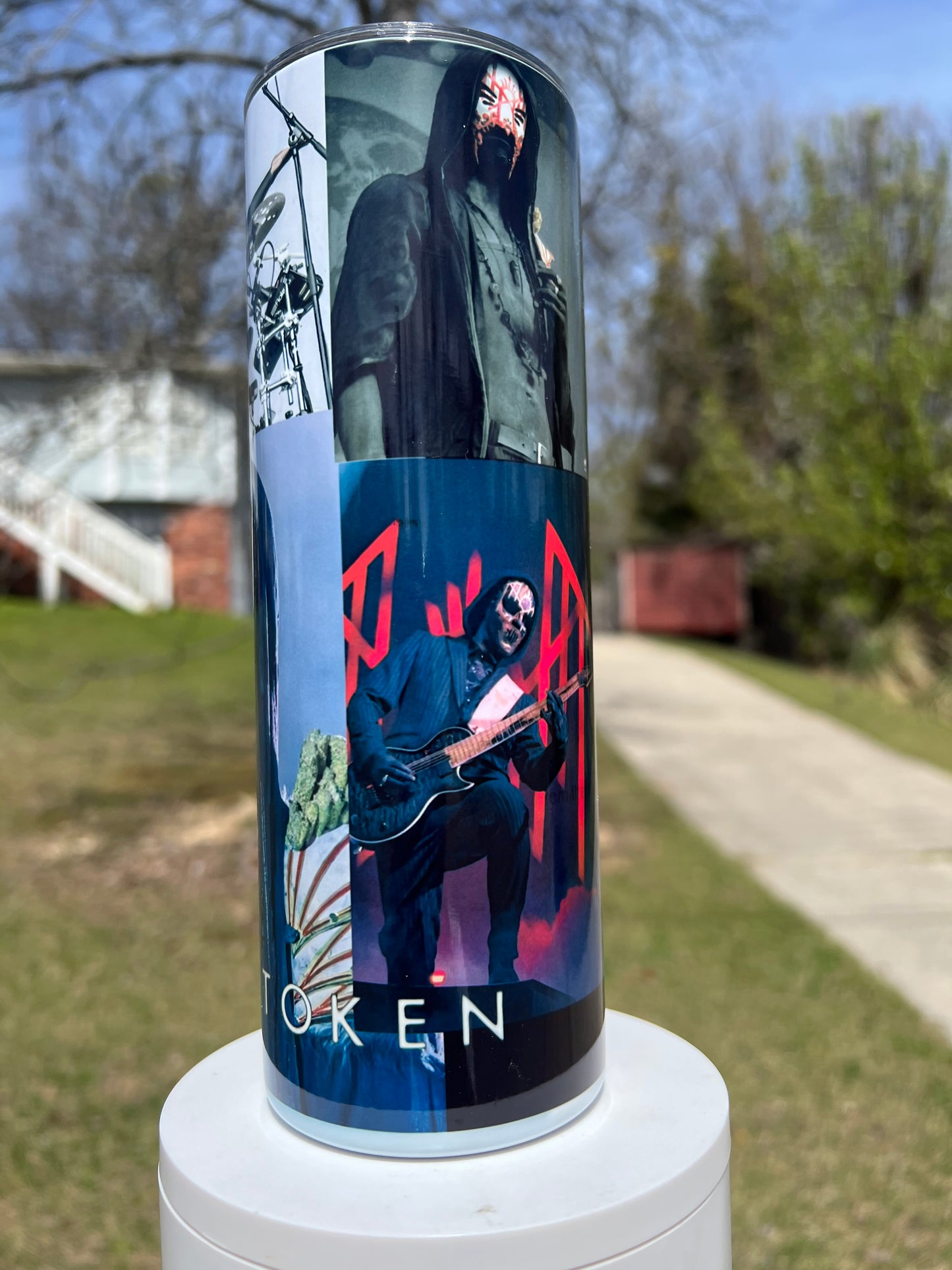 20oz Sleep Token collage themed tumbler