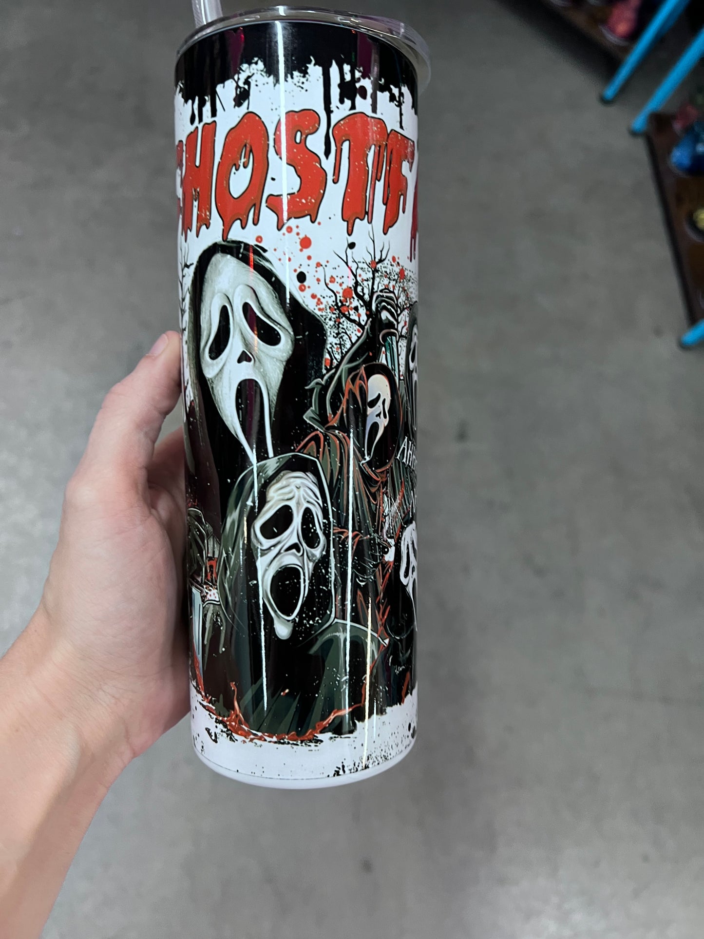 Scream Ghostface Movie Quotes 20oz Skinny Tumbler
