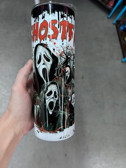 Scream Ghostface Movie Quotes 20oz Skinny Tumbler