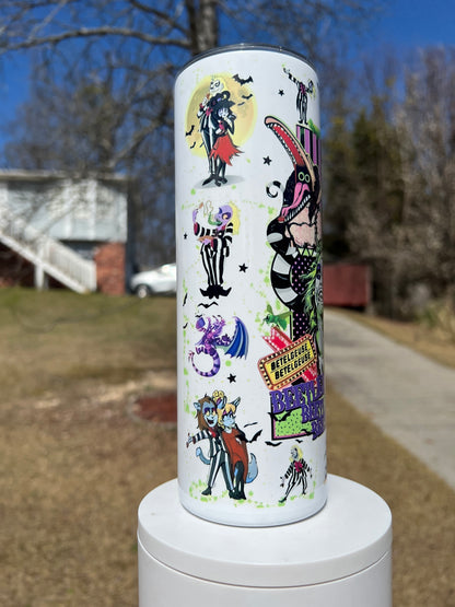 20oz Beetlejuice Tumbler | Tim Burton featuring beetlejuice tim burton inspired artwork