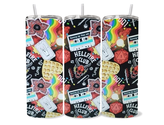 Fun Collage- “Stranger Things” themed tumbler