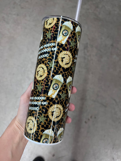 Get in Loser Leopard 7 Brew Tumbler – Animal Print Drive-Thru Coffee Cup
