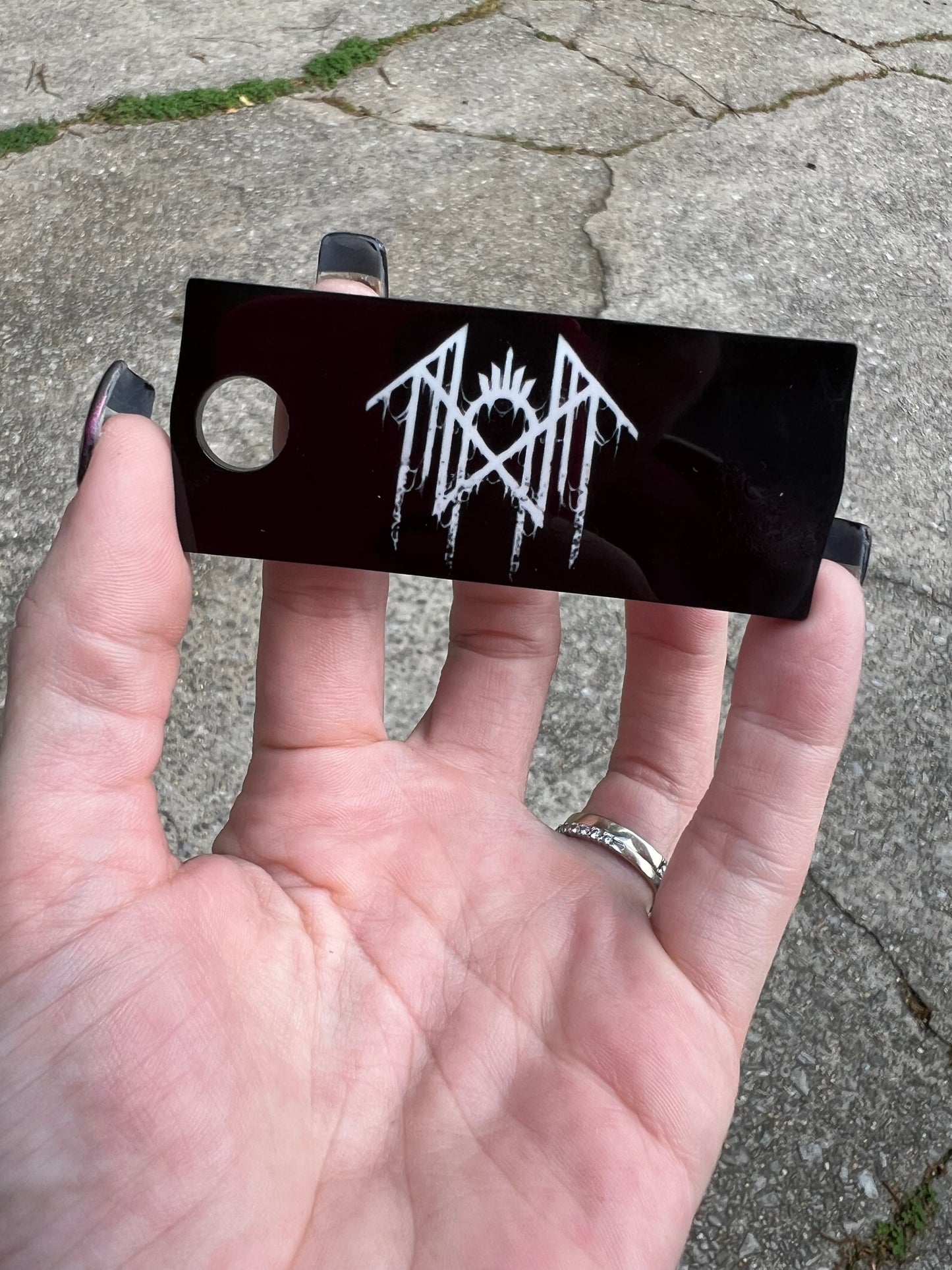 30oz or 40oz Sleep Token Name Plate featuring fandom-inspired artwork