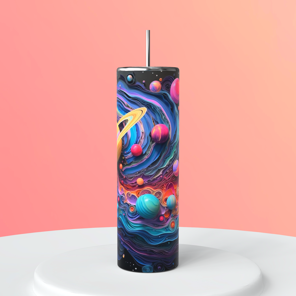 UFO themed 20oz tumbler cup