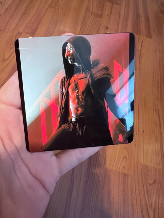 Sleep Token Vessel inspired glossy square magnet with red performance artwork