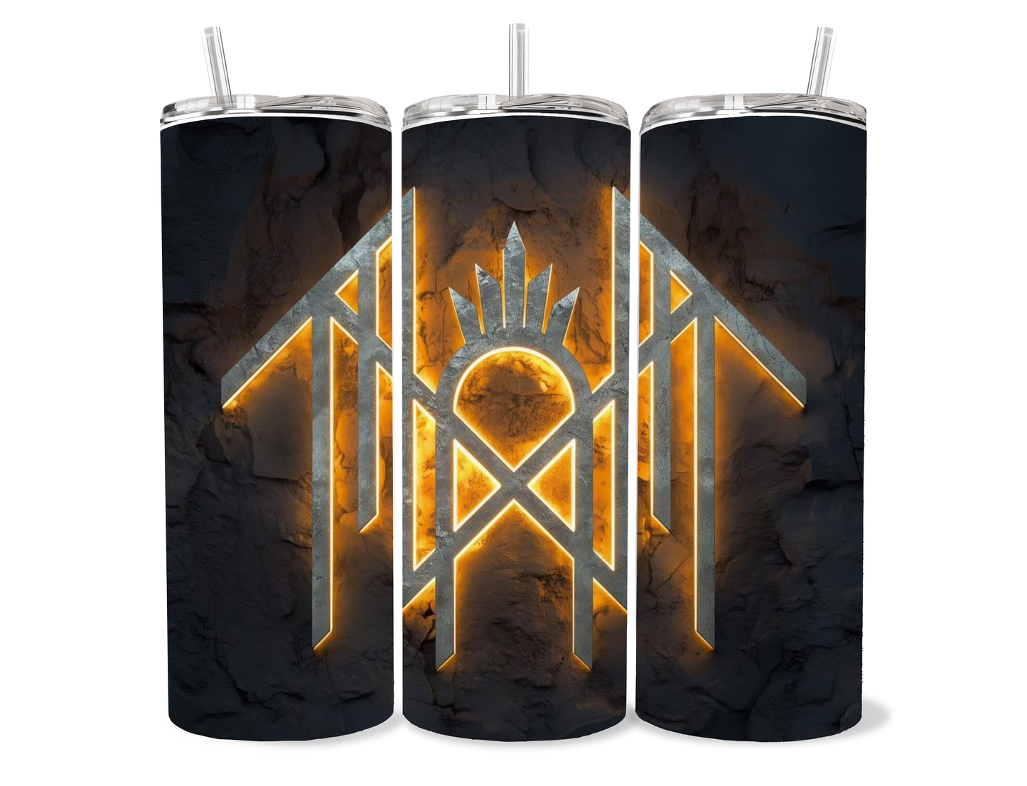 20oz Sleep Token Classic Symbol Tumbler featuring fandom-inspired artwork