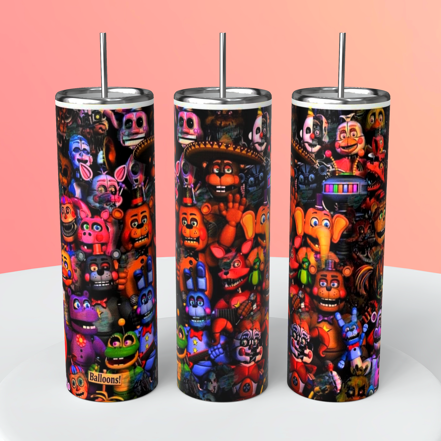 FNAF 20oz stainless steel tumbler