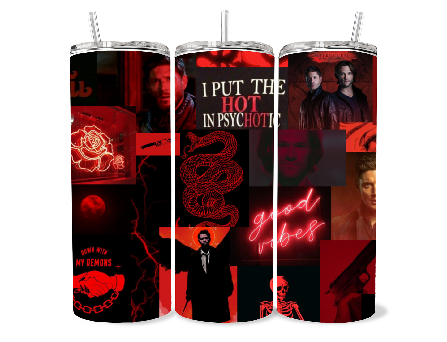 20oz Dean and Sam Winchester / Supernatural tumbler cup