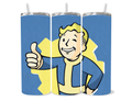 20oz Fallout “Vault Boy” themed tumbler cup - with lid and straw included
