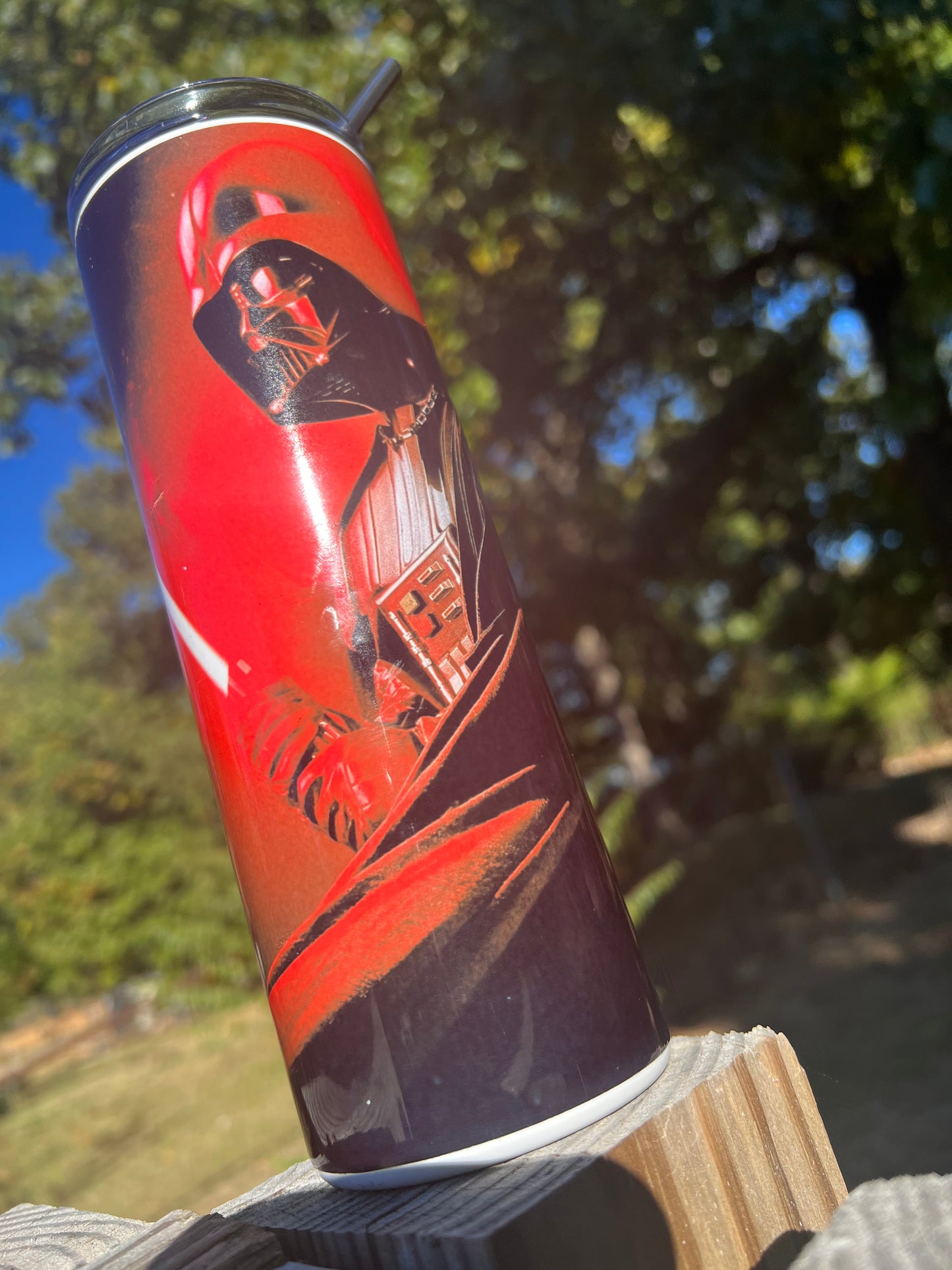 Light vs Dark Galaxy Tumbler 20oz 🖤 Star Wars Inspired Cup | Sith vs Jedi Aesthetic Fan Drinkware featuring the design artwork