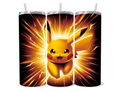 Black Lightening Pikachu Pokemon tumbler