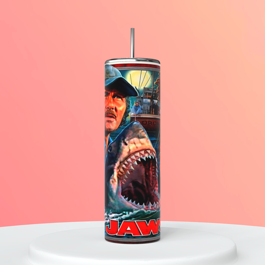 Jaws themed tumbler