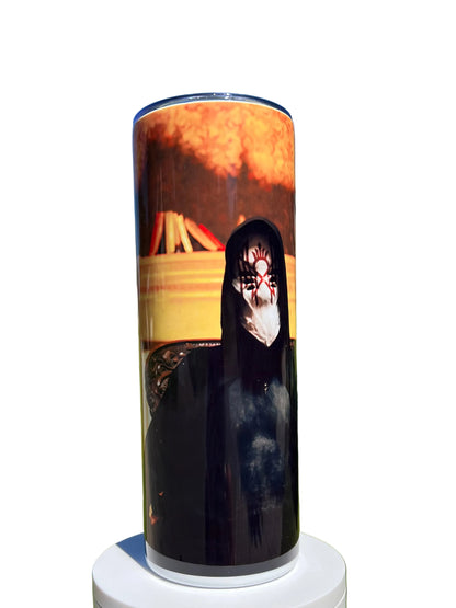 20oz Sleep Token Ritual Cloak Vessel Tumbler featuring sleep token gothic metal inspired artwork