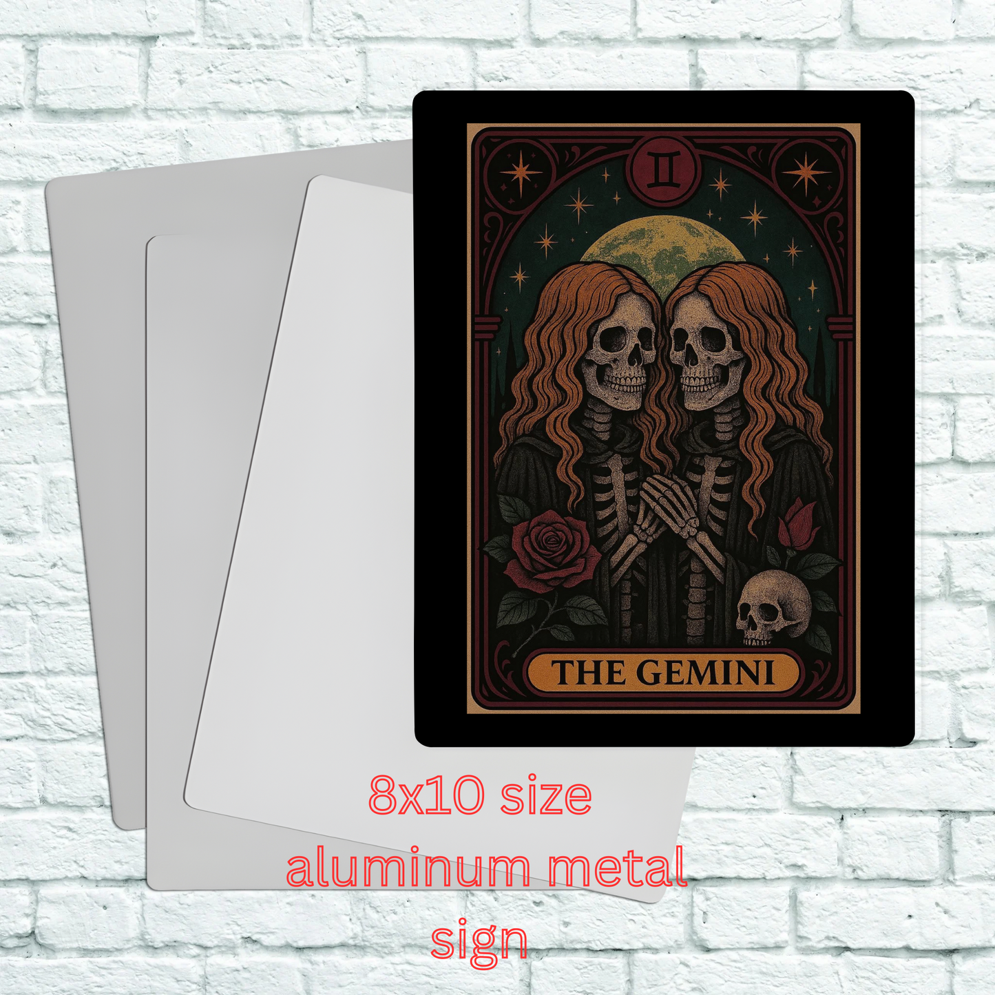 8x10 aluminum Zodiac sign