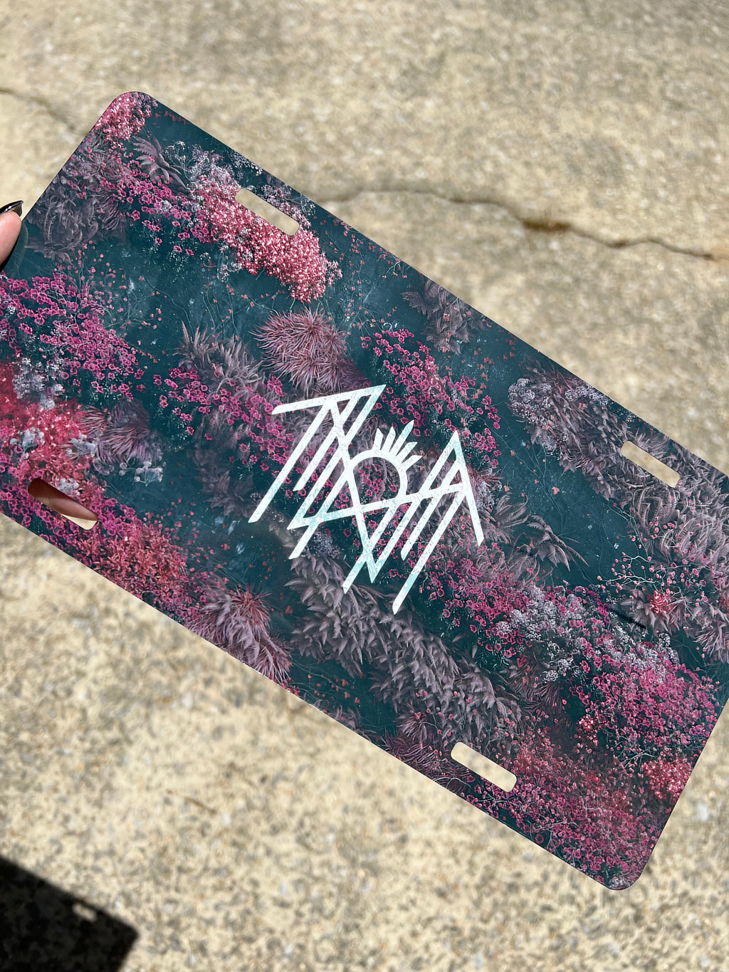 12x6 aluminum Sleep Token decorative License Plate