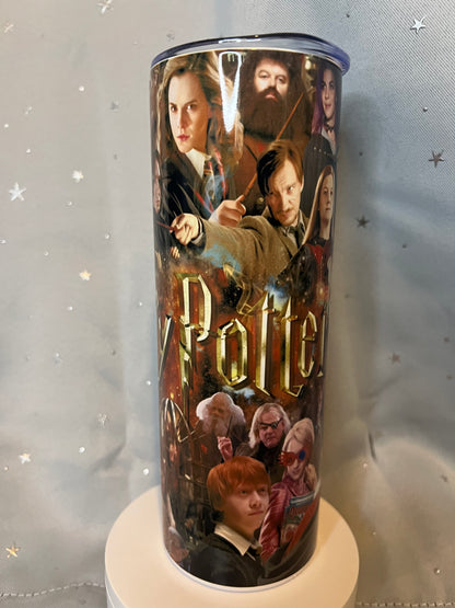 20oz Harry Potter Collage Tumbler featuring harry potter inspired artwork