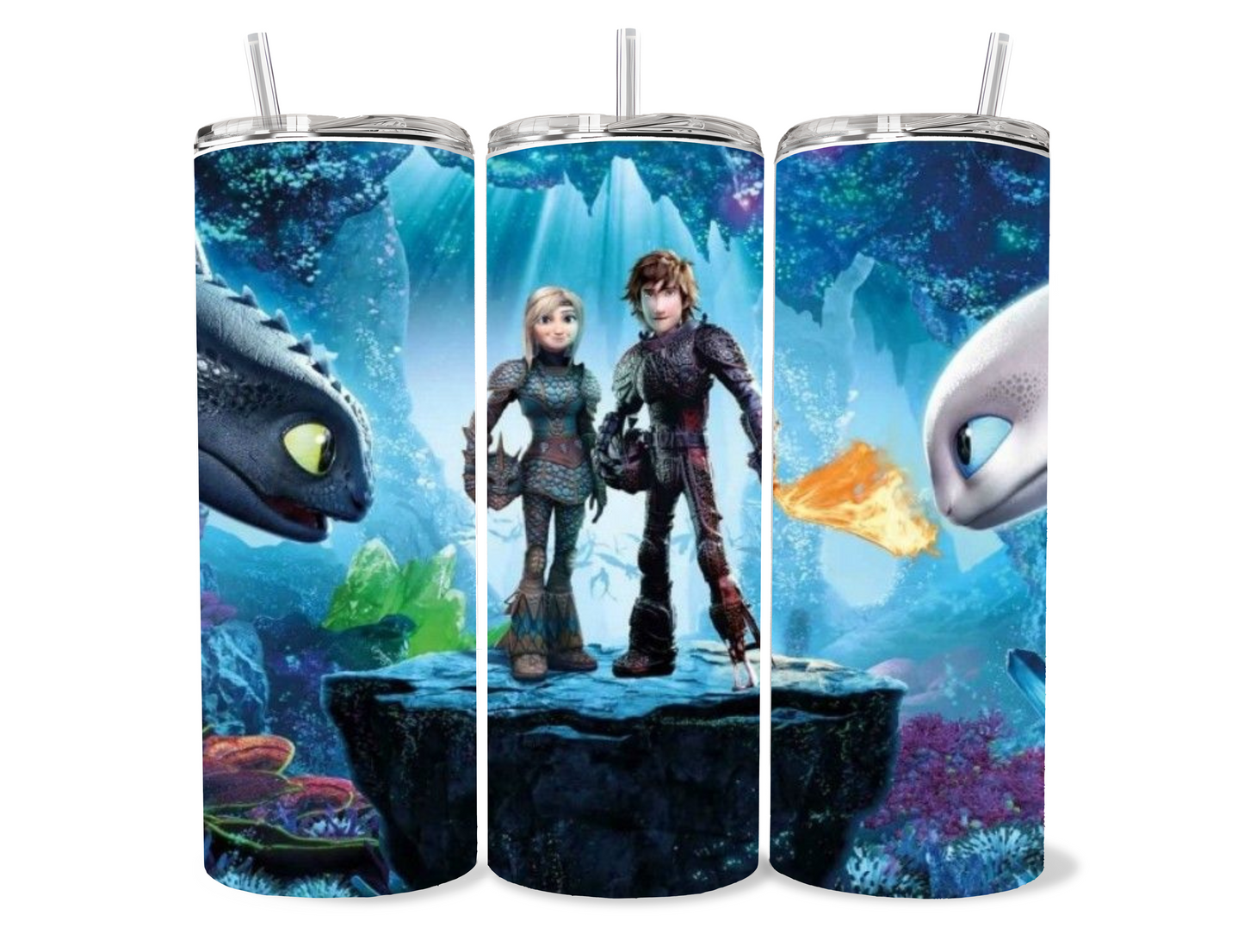 HTTYD/ Night and Light Fury Tumbler