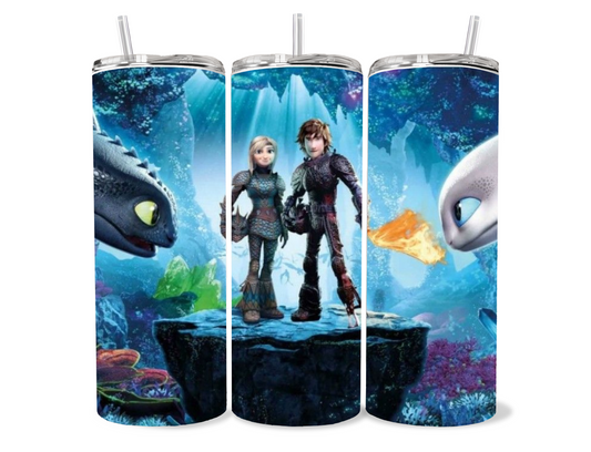 HTTYD/ Night and Light Fury Tumbler
