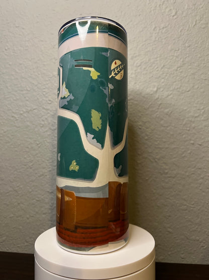 20oz Boba Fett Armor Tumbler | Star Wars featuring boba fett star wars inspired artwork