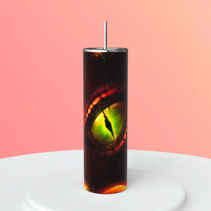 20oz Red Dragon Eye Tumbler | Fantasy featuring red dragon fantasy inspired artwork