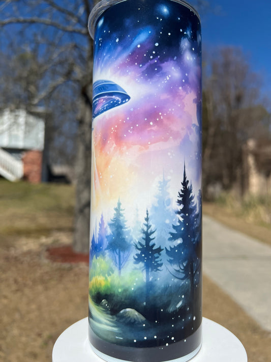 20oz UFO Tumbler | Alien Aesthetic featuring ufo alien mystery inspired artwork