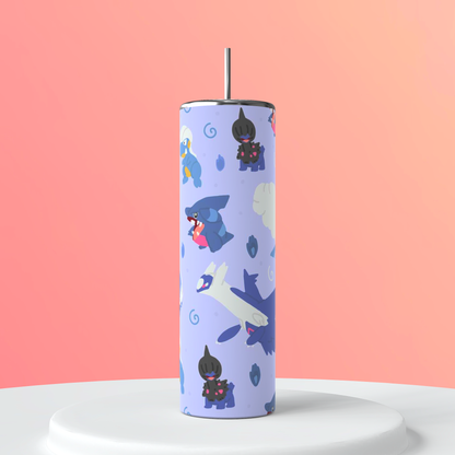 20oz Pokémon Collage Tumbler featuring pokémon collage inspired artwork